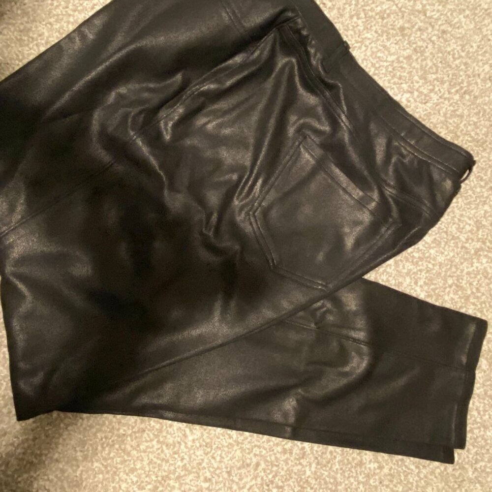 Black Cotton Faux Look
